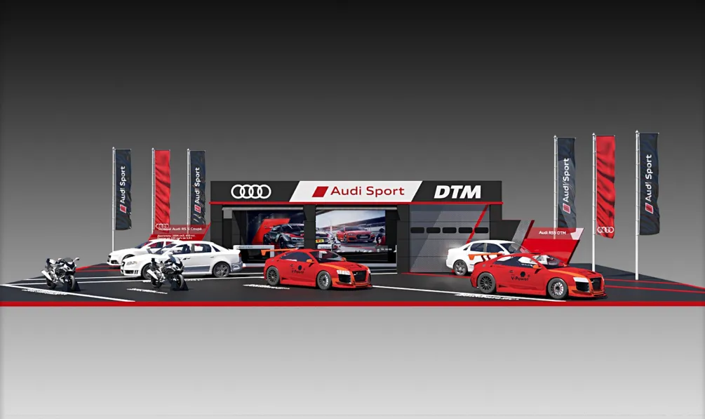 Audi fan zone on Races DTM 2017