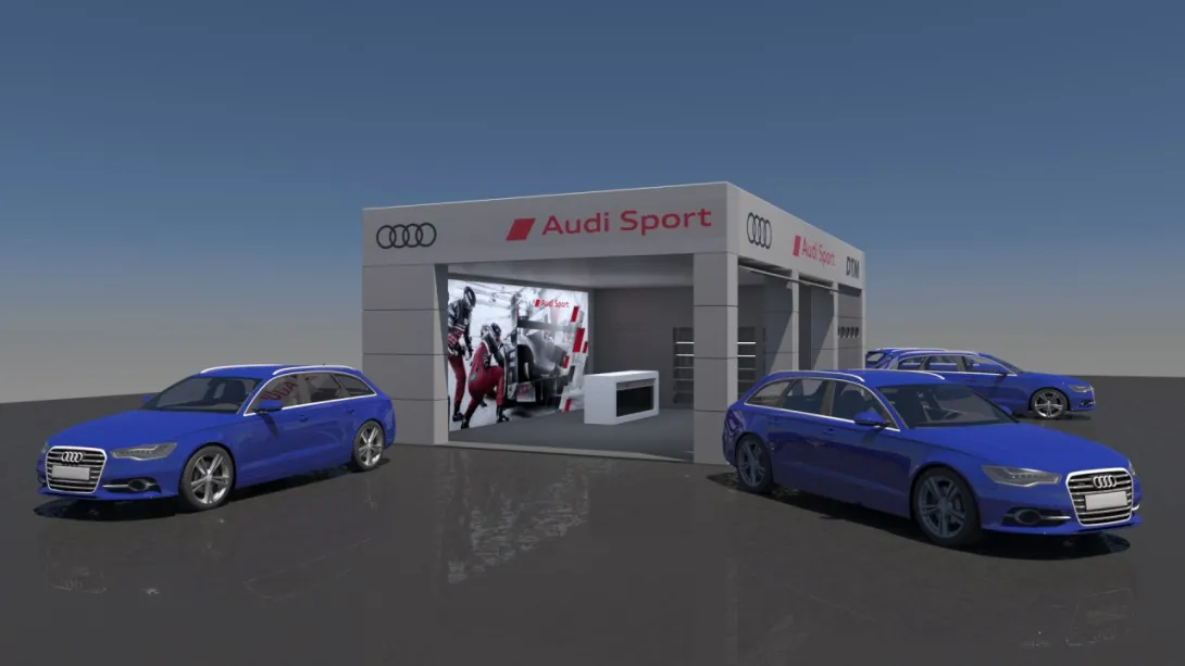Audi fan zone on Races DTM 2017