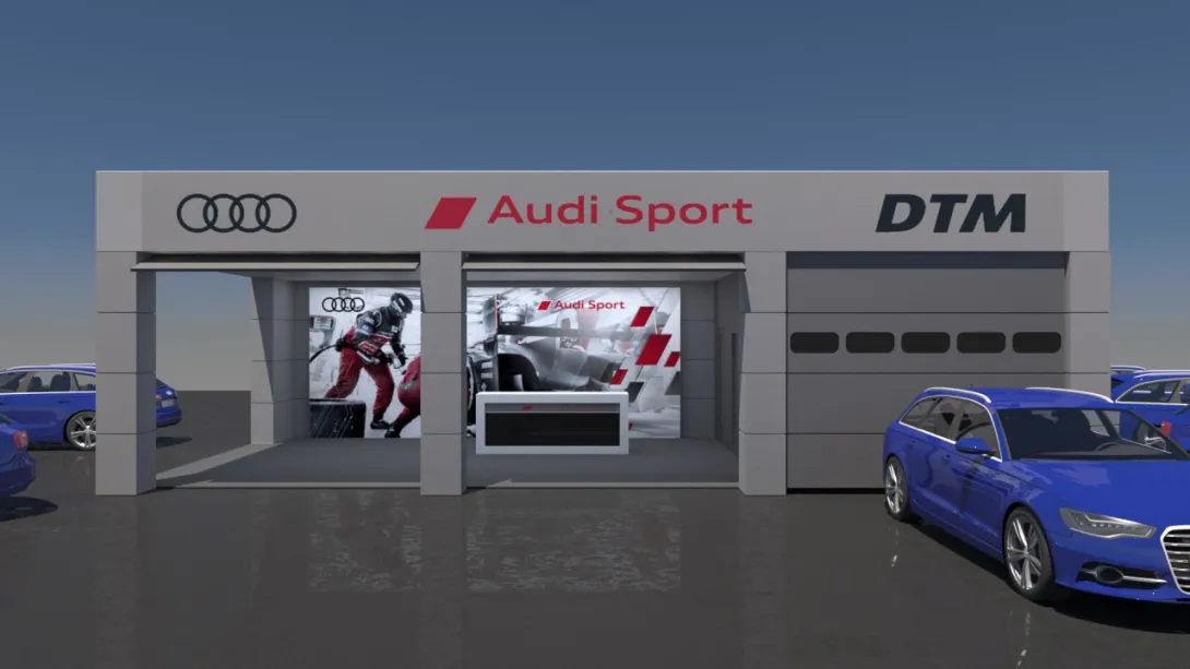 Audi fan zone on Races DTM 2017
