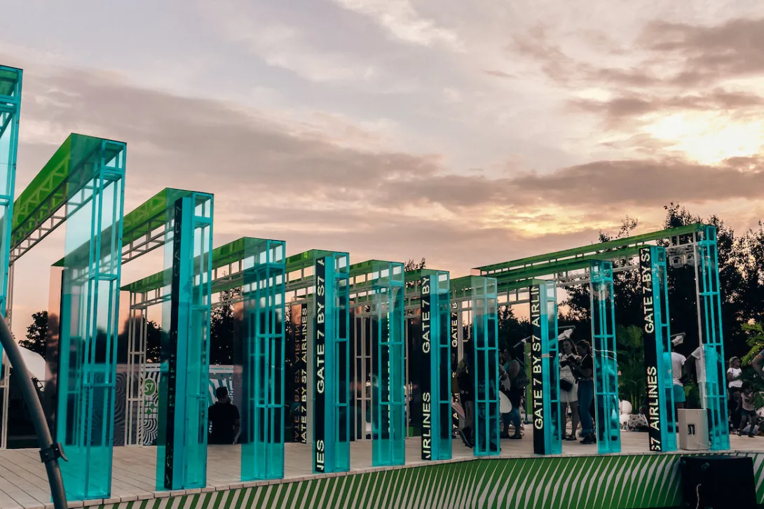 S7 Airlines Gate7 branded space at Summer Fest