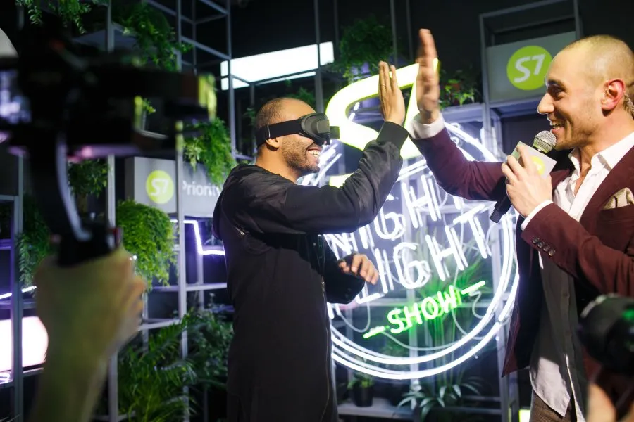S7 Airlines Night Flight Show