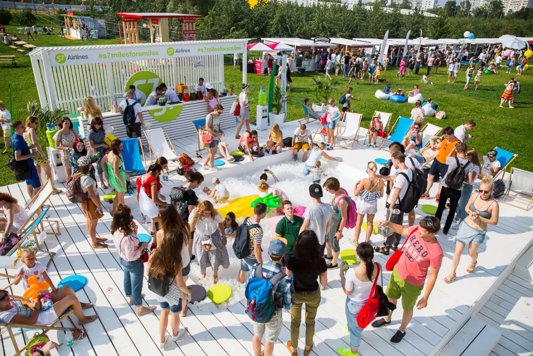 S7 Airlines stand for Afisha Picnic