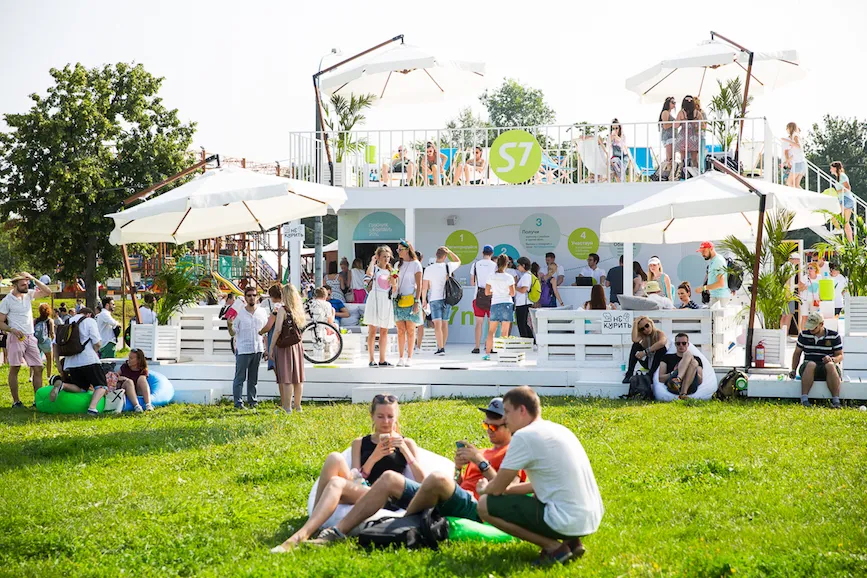 S7 Airlines stand for Afisha Picnic