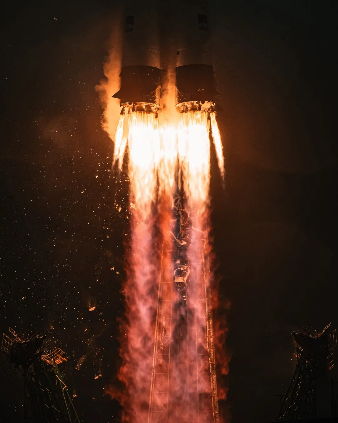 Space Rocket launch in Kazakhstan