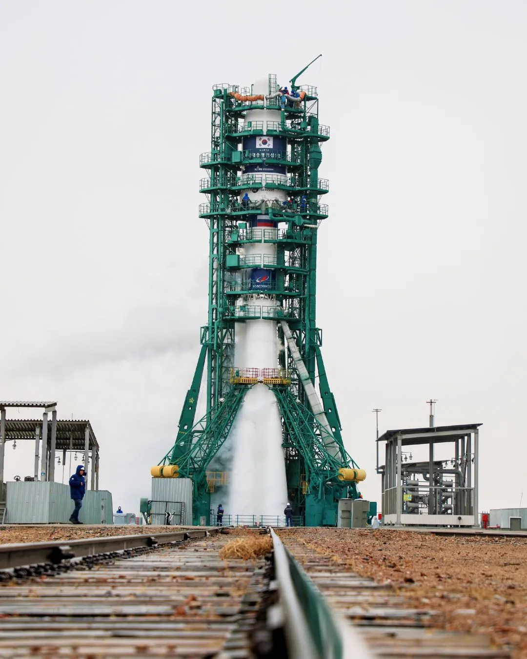 Space Rocket launch in Kazakhstan